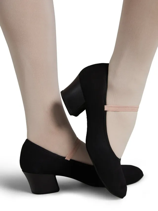 Capezio Academy Charakterschuhe Schwarz 1,5 Zoll