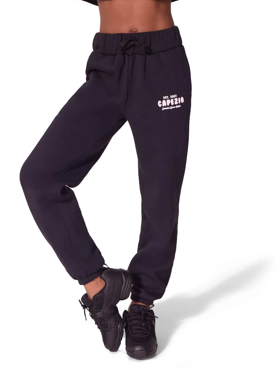 Capezio Jet Setter Momentum Jogger Kinder Schwarz weit