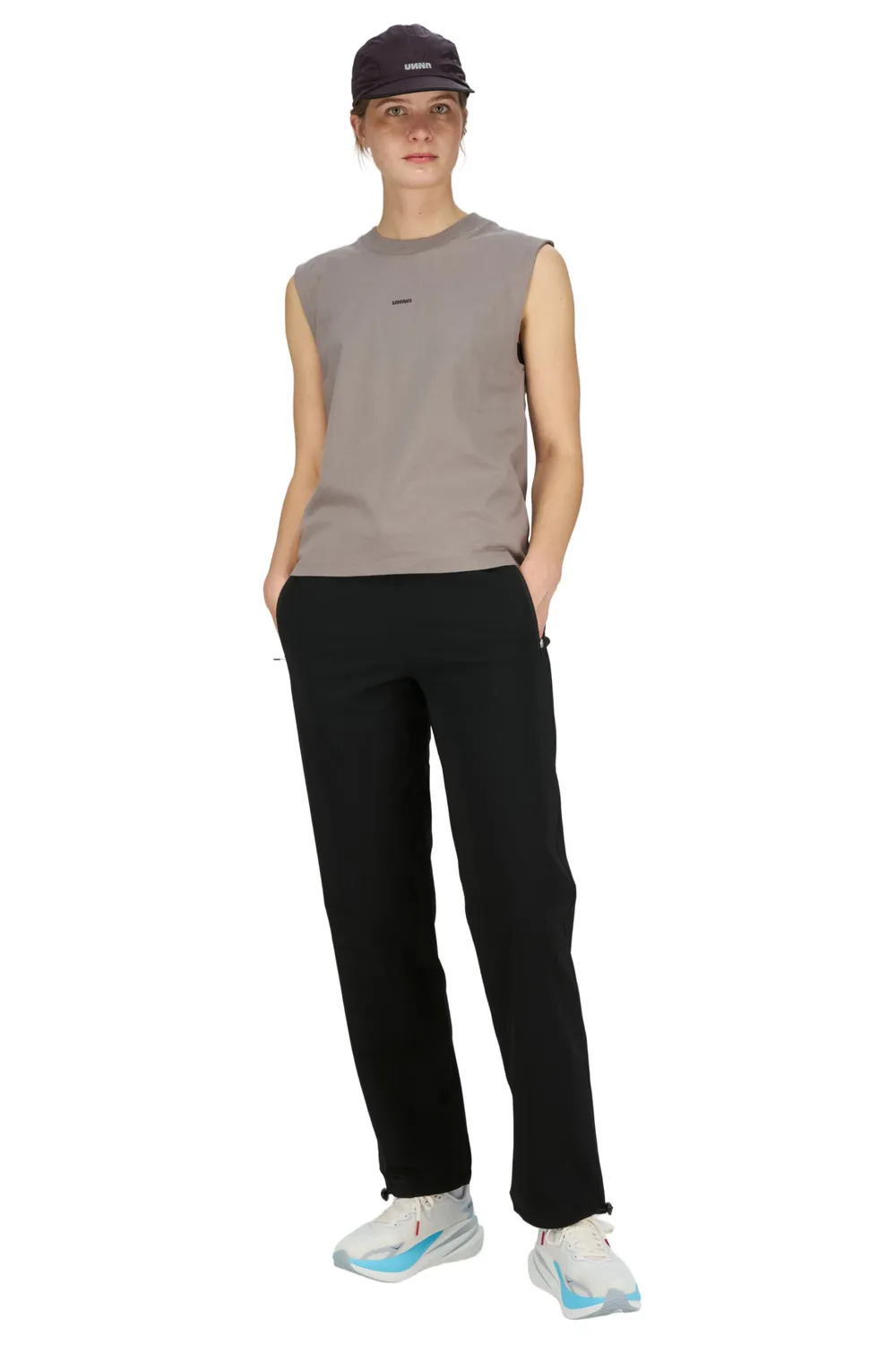 UNNA Flex Tank W Trägertop Steel Grey Bio-Baumwolle