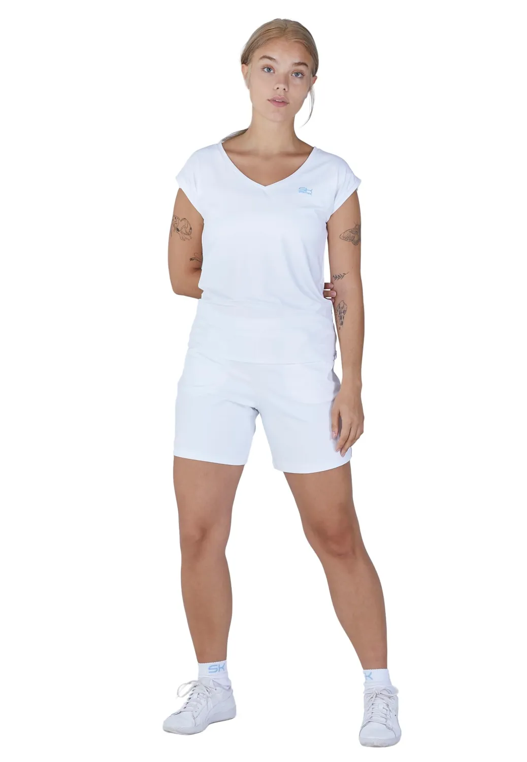 SPORTKIND Loose Fit Sport T-Shirt Schwarz UV-Schutz