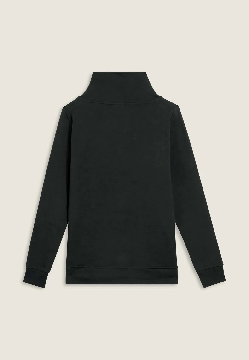 Freddy Damen Sweatshirt Kreuzkragen Schwarz Nietenlogo