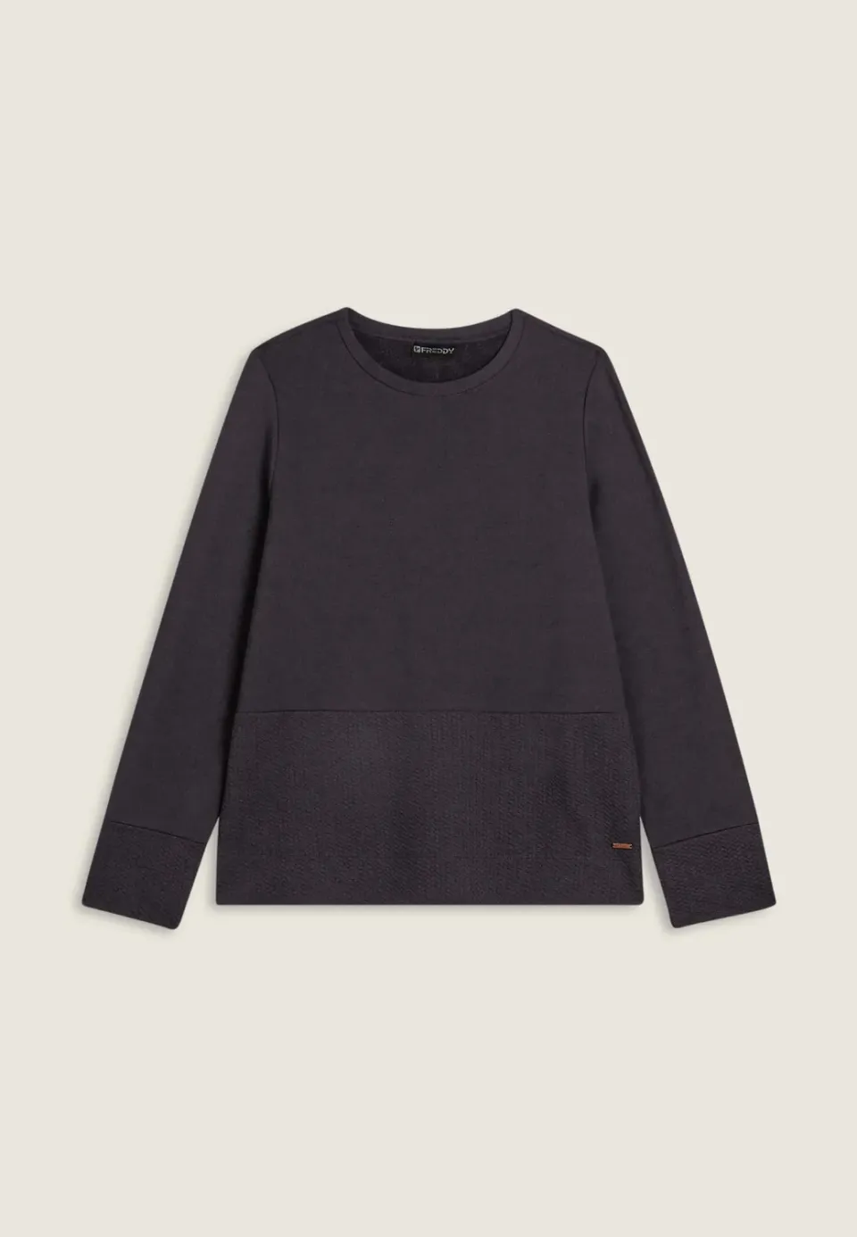 Freddy Sweatshirt Damen Here and Now Strass Forged Iron