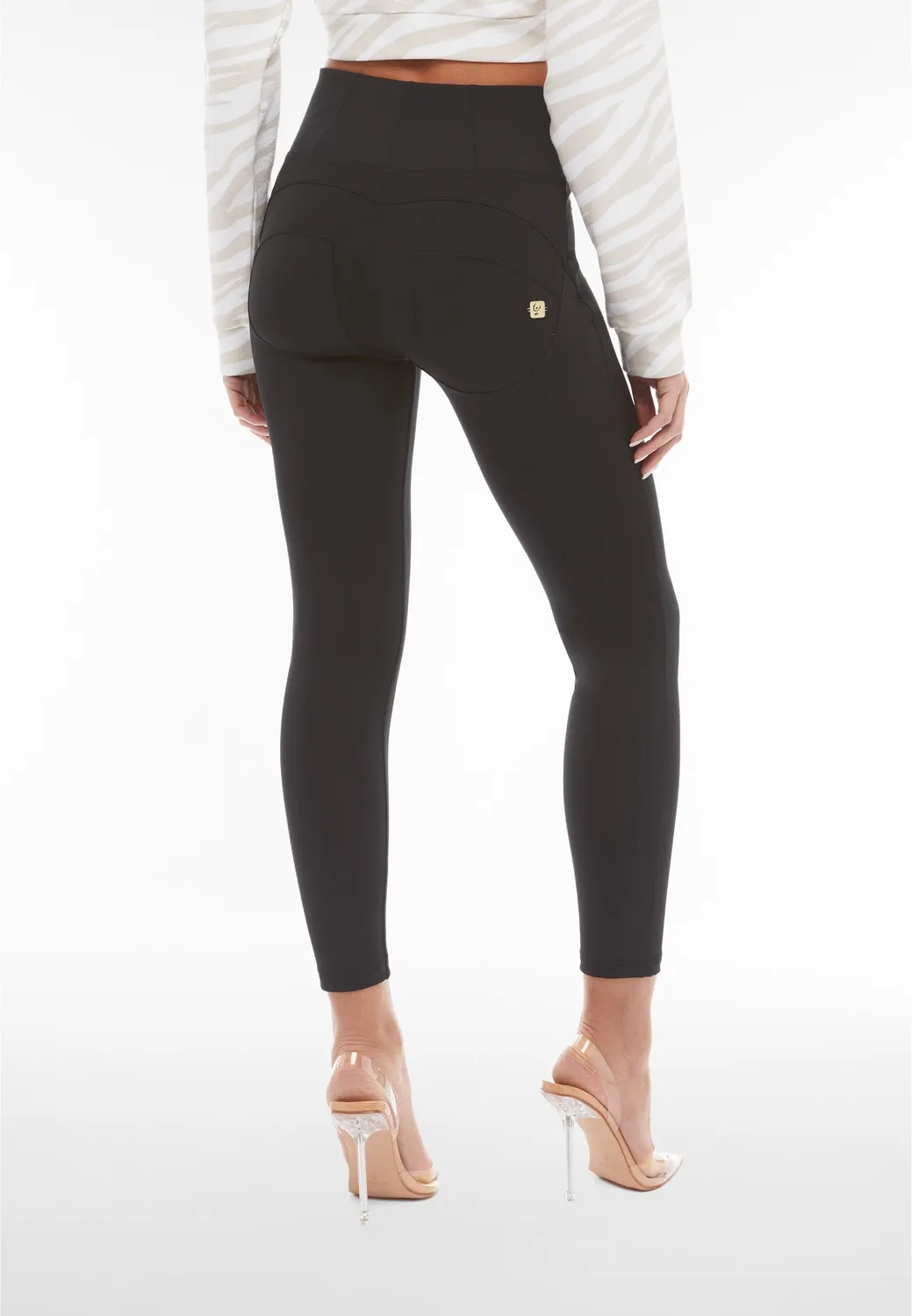 Freddy WR.UP Superskinny Hose High Waist Schwarz atmungsaktiv