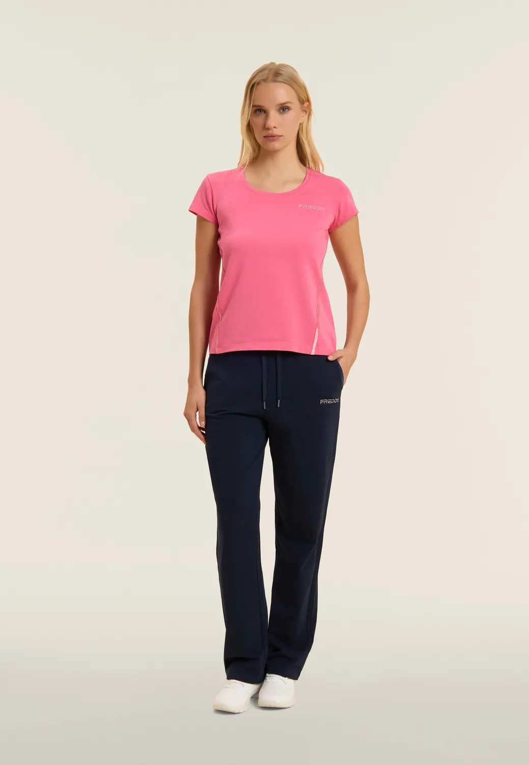 Freddy Comfort Fit Sporthose dunkelblau gerade