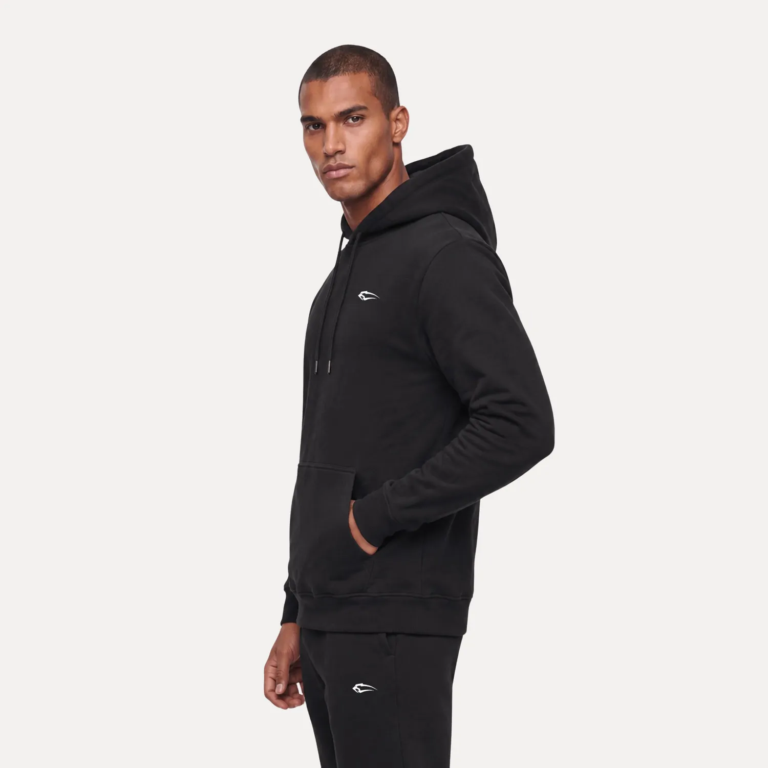 Smilodox Sorea Darian Hoodie Schwarz Baumwolle