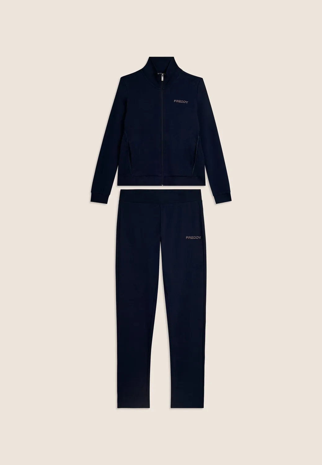 Freddy Trainingsanzug Damen Sapphire Baumwolle Zip