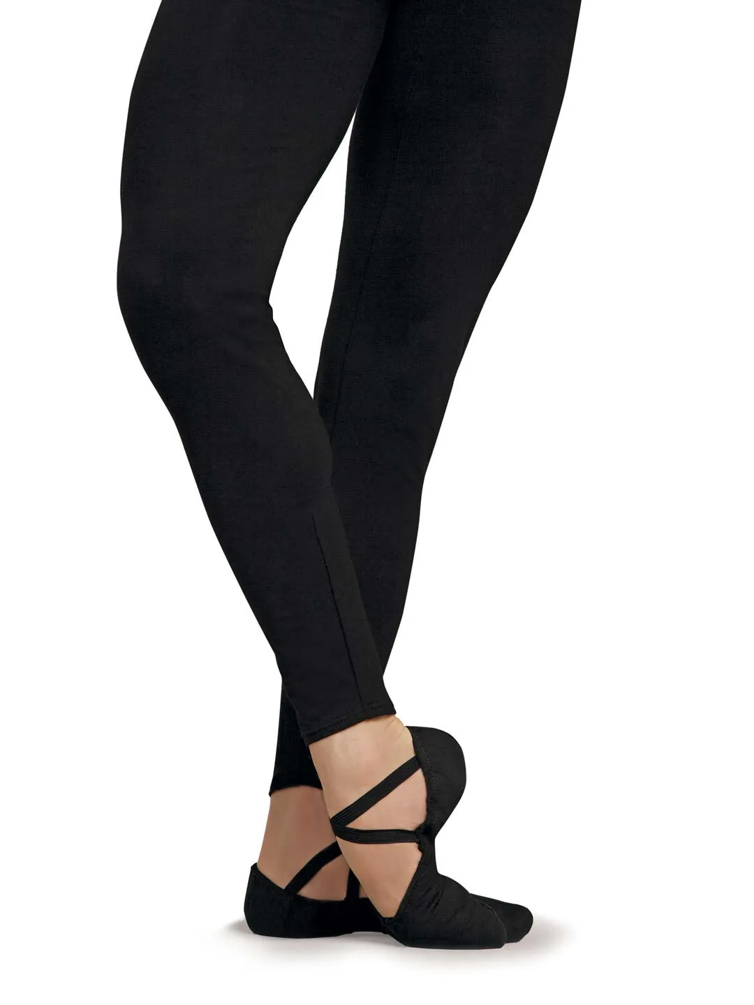 Capezio Cobra U2031 Ballettschläppchen Herren Schwarz Canvas
