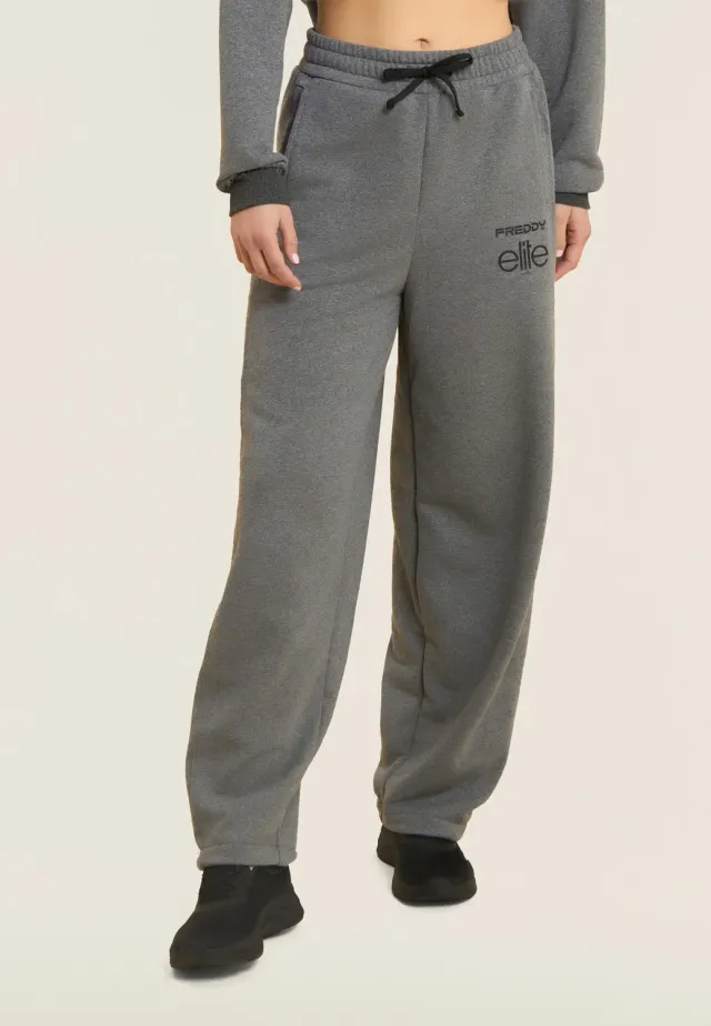 Freddy Elite Jogginghose Balloon Grau Mélange