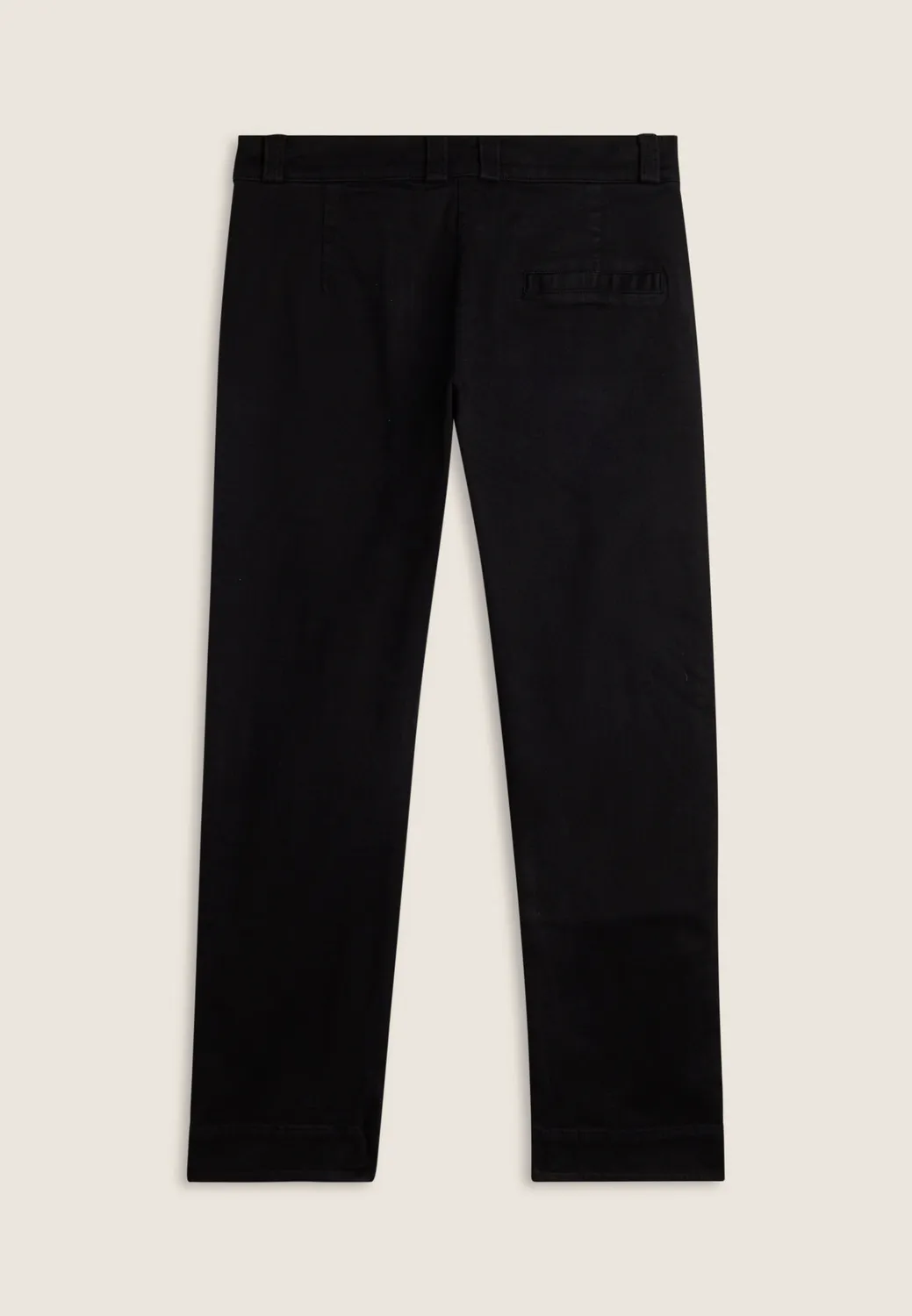 Freddy Cropped Slim Fit Baumwoll-Hose Schwarz mit Schlitz