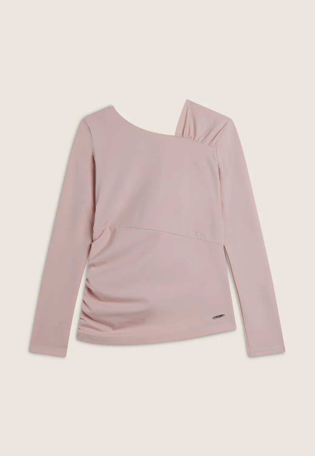 Freddy Langarmshirt Damen asymmetrisch schwarz leicht