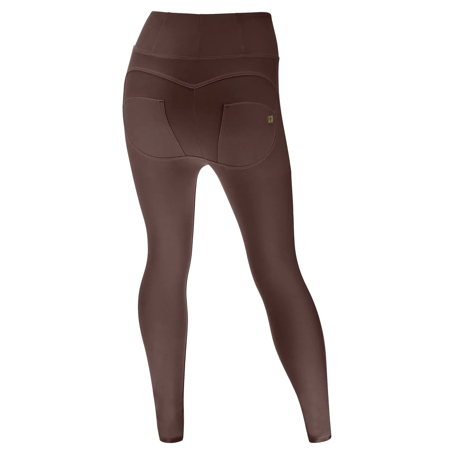 Freddy WR.UP Curvy Gamba Skinny Vita Alta Leggings Schwarz Lederlook