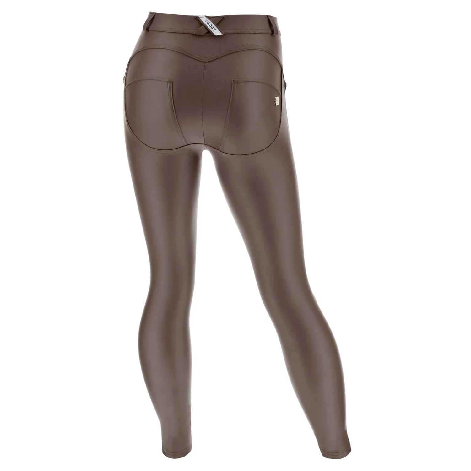 Freddy WR.UP Curvy Hose Kunstleder Schwarz Push-up