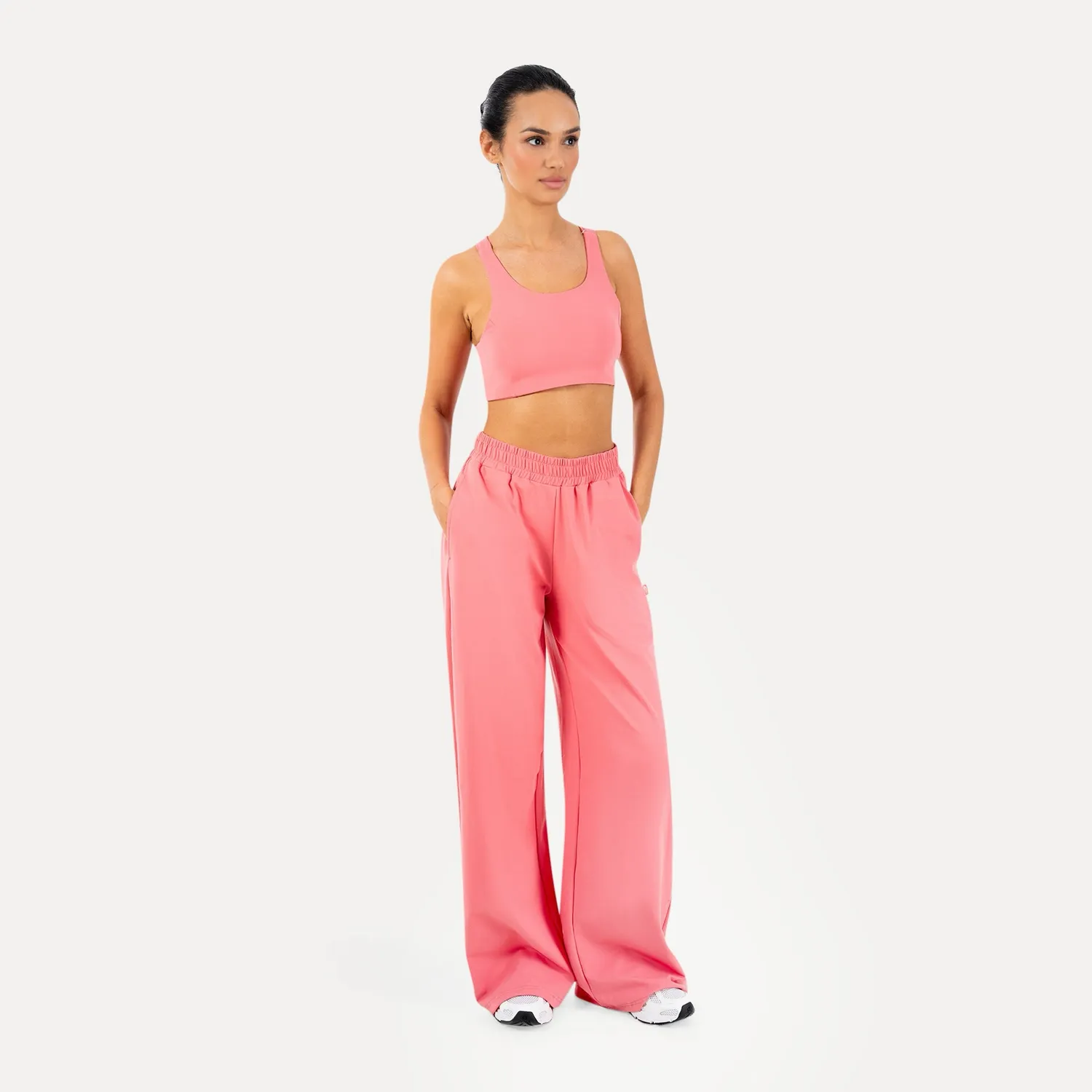 Smilodox Jora Jogginghose Schwarz Wide-Leg