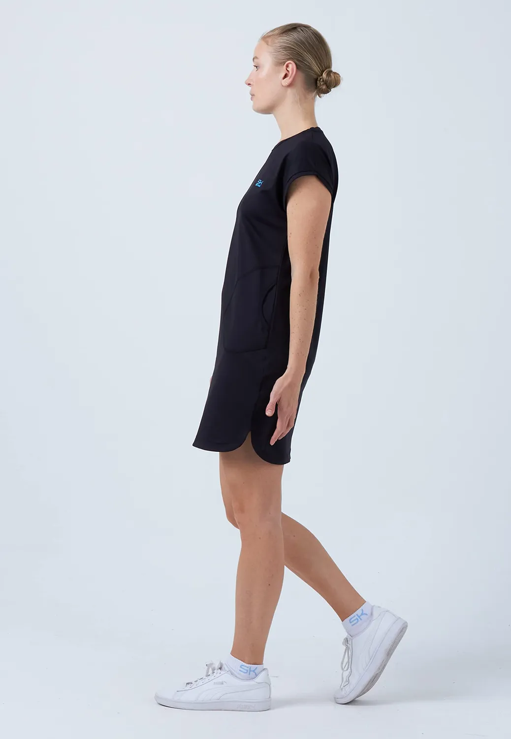 SPORTKIND Loose Fit Tenniskleid Kleid mit Taschen atmungsaktiv UV-Schutz