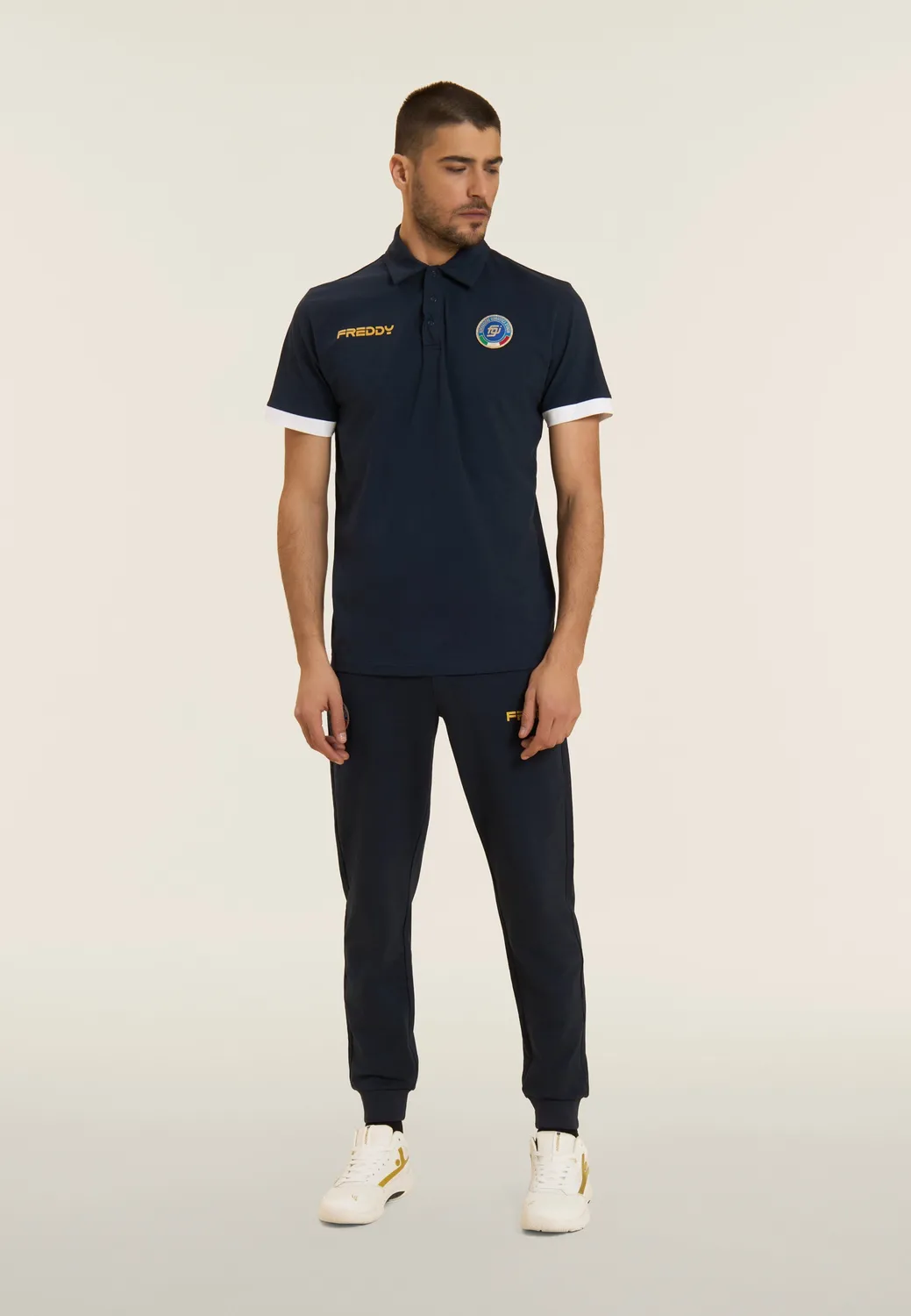 Freddy Italia FGI Polo Herren Baumwolle Dark Sapphire