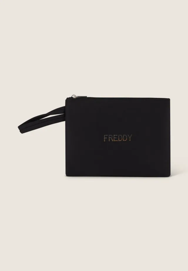 Freddy Handgelenktasche Neopren Schwarz Strass