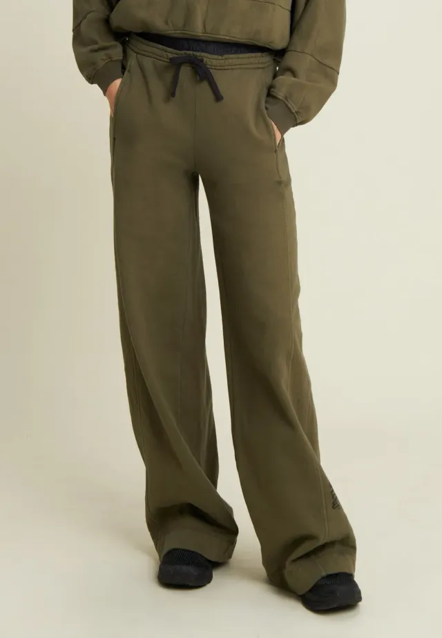 Freddy Flow Wide Leg Sweathose Gray Asphalt blickdicht