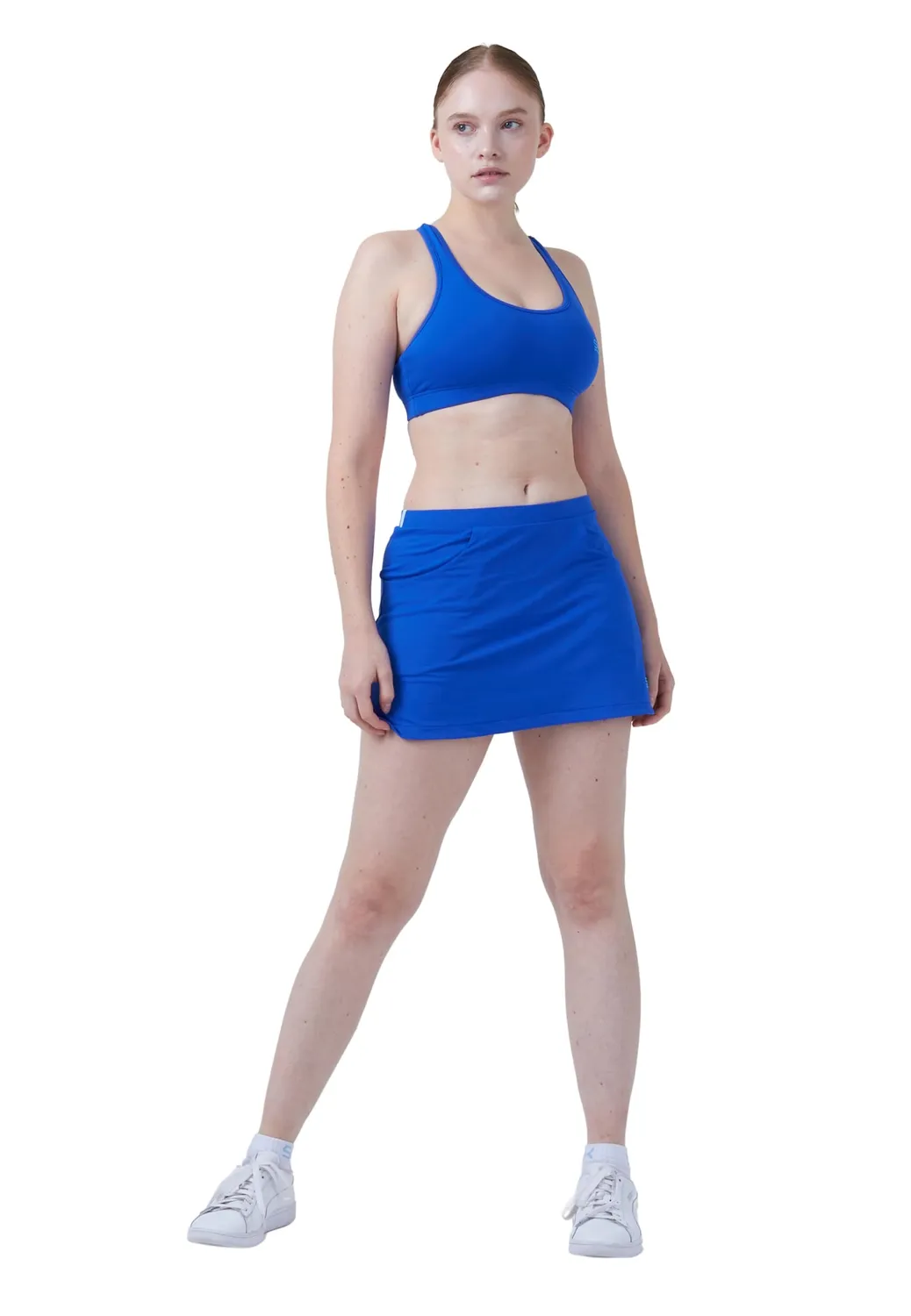 SPORTKIND Classic Tennisrock Skort schwarz mit Taschen