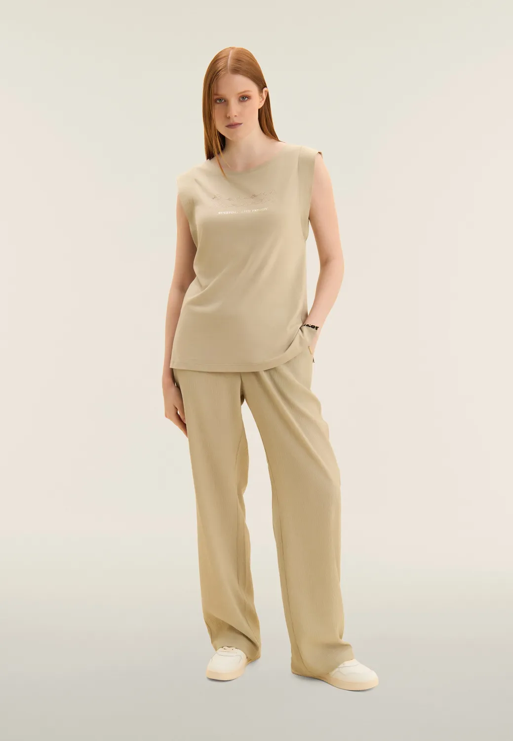 Freddy Wide-Leg Hose Damen Schwarz Crinkle Leicht