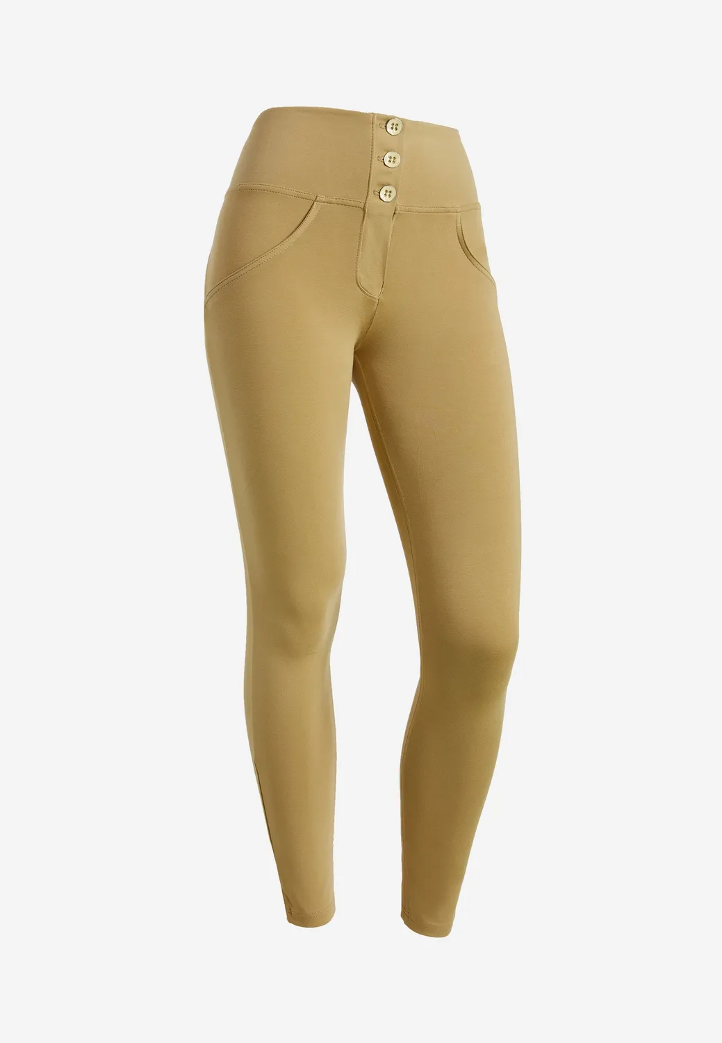 Freddy WR.UP Push-up Hose Olive High Waist Baumwolle