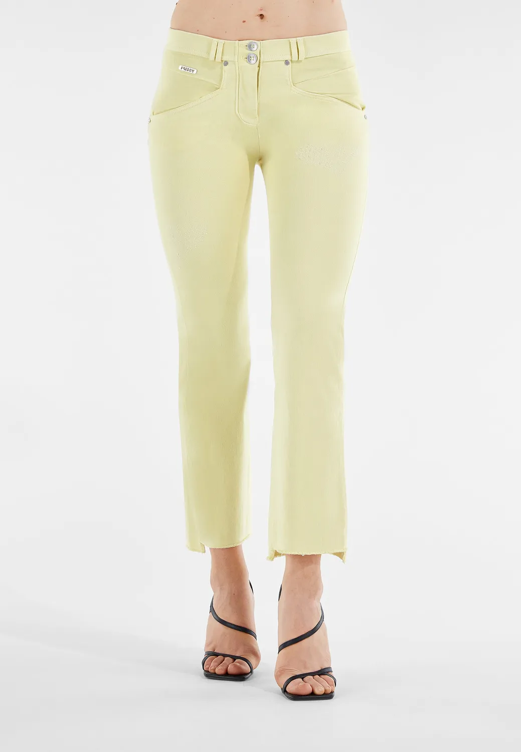 Freddy WR.UP 7/8 Flare Distressed Hose Coral Blush Push-up