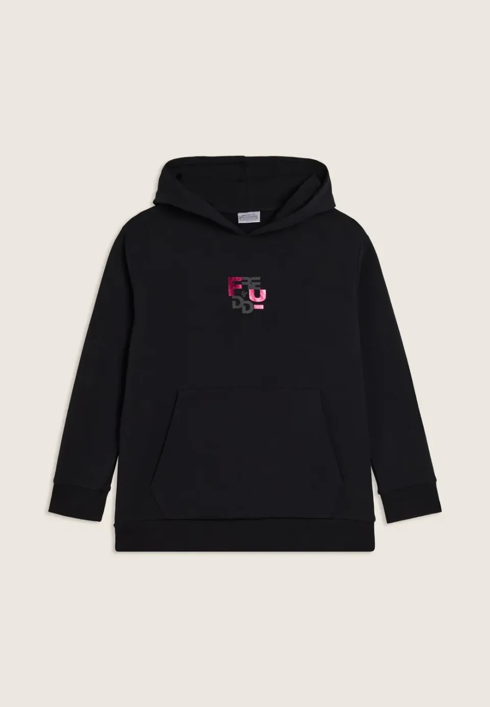 Freddy Junior Oversize Hoodie Mädchen Schwarz Grafik