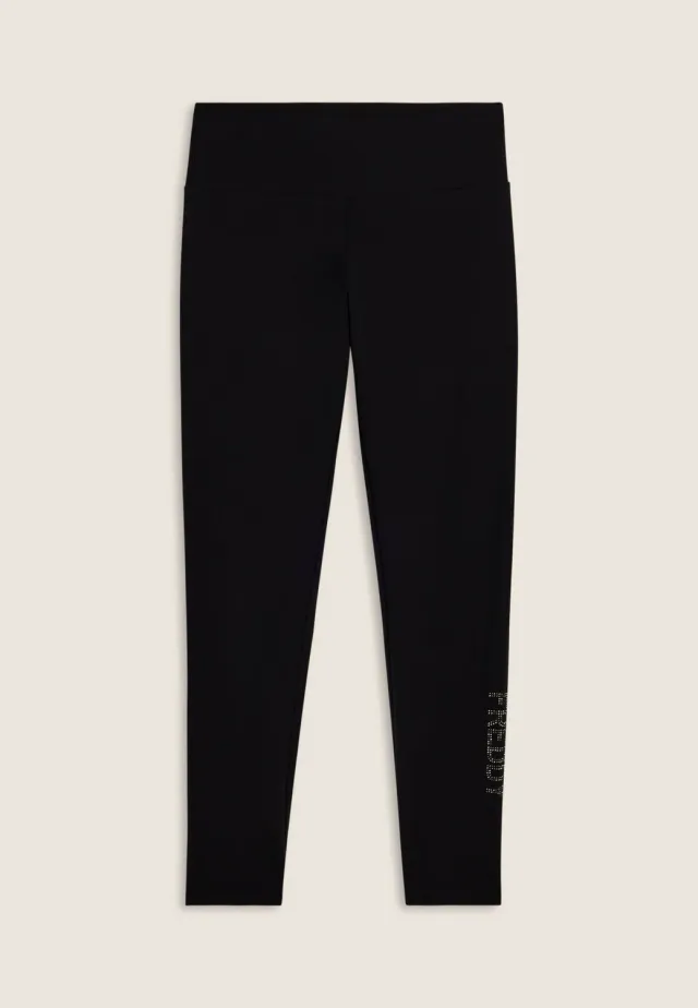 Freddy 7/8 Leggings Nietenlogo schwarz