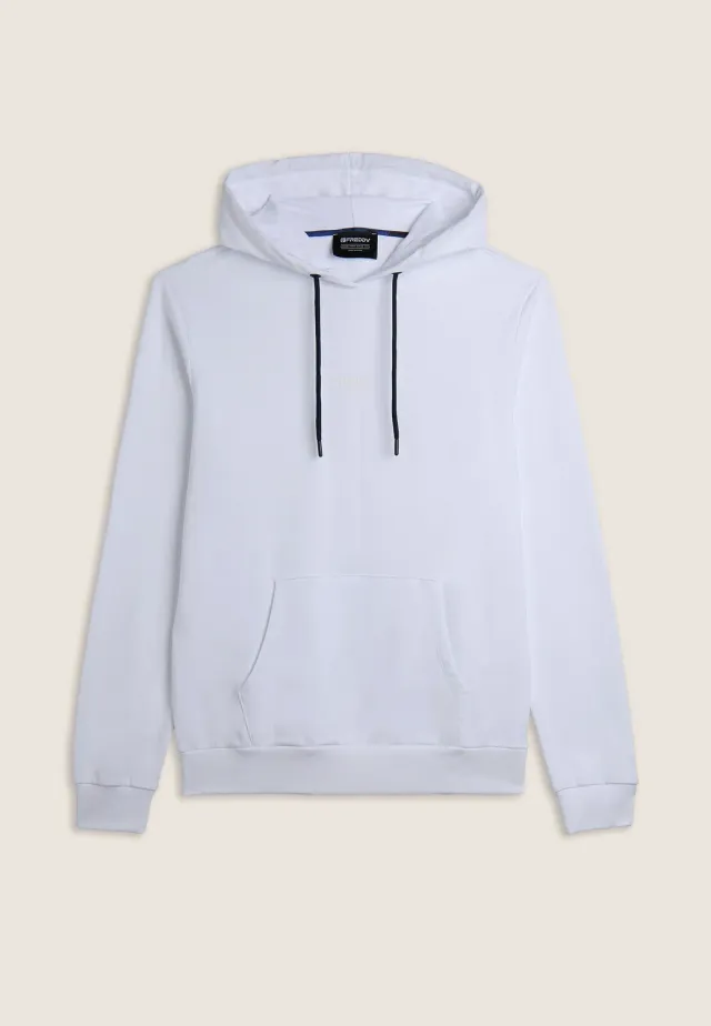 Freddy Comfort Hoodie Kapuzenpulli Weiß Baumwolle
