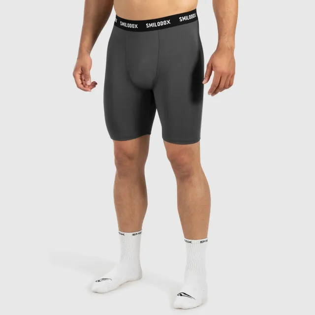 Smilodox Zeyn Laufshorts Herren Schwarz eng