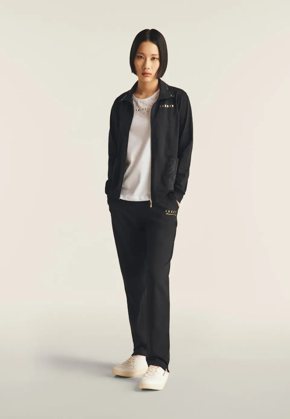 Freddy Training Sporthose Regular Seitenschlitz Navy