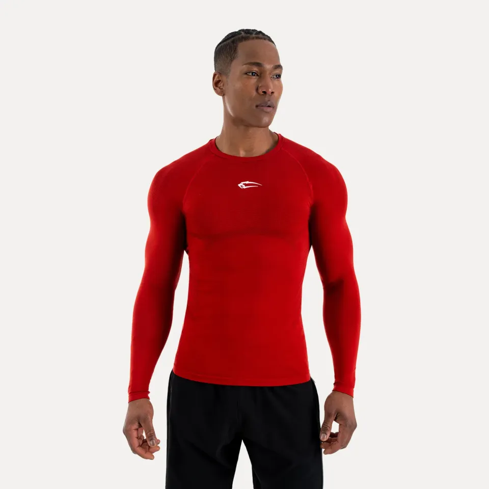 Smilodox Carnos Kompression Longsleeve Herren Schwarz Compression