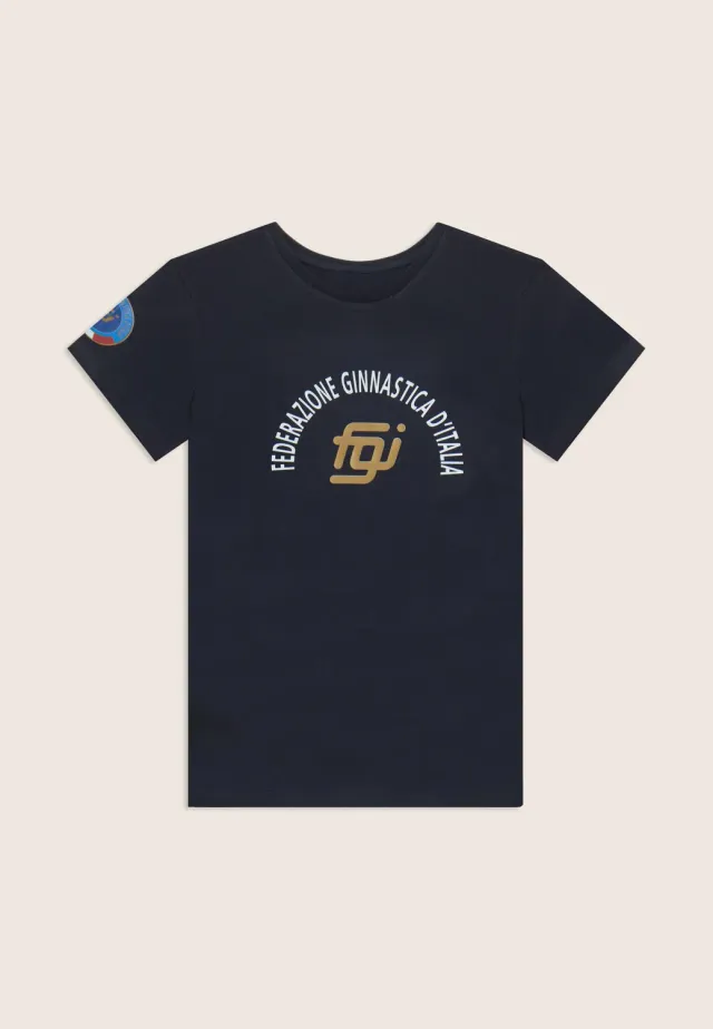Freddy FGI T-Shirt Unisex Dark Sapphire Logo Rundhals