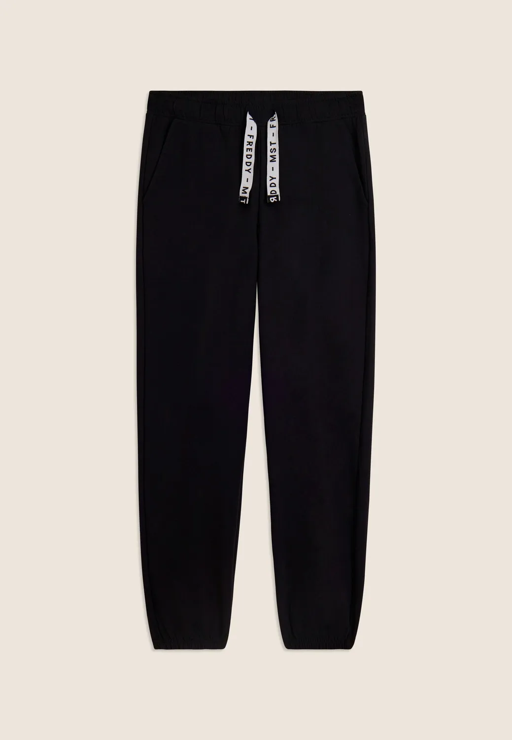Freddy MST Regular Jogginghose mit Kordel Schwarz