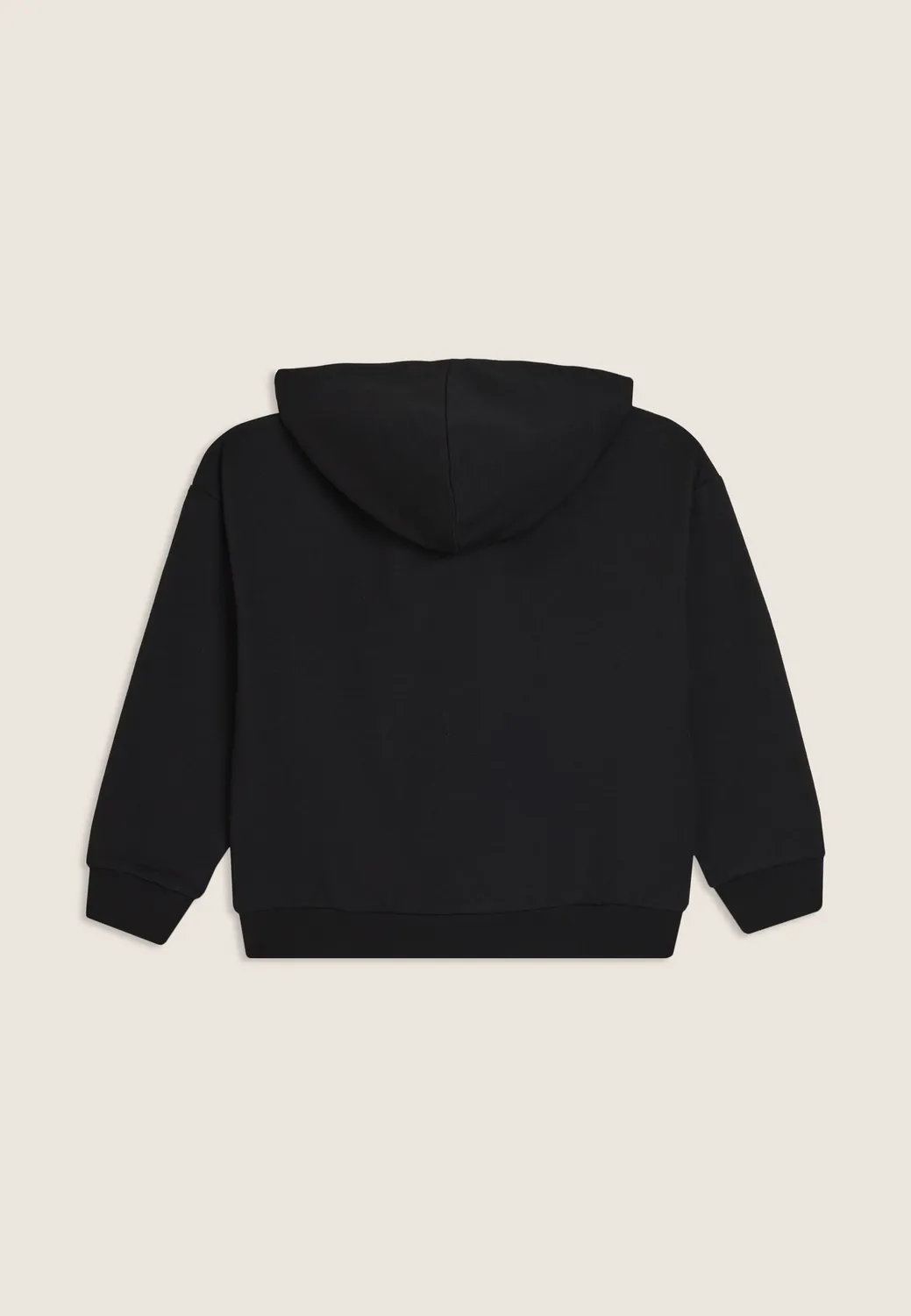 Freddy Junior Comfort Maxi Logo Hoodie Schwarz Baumwolle
