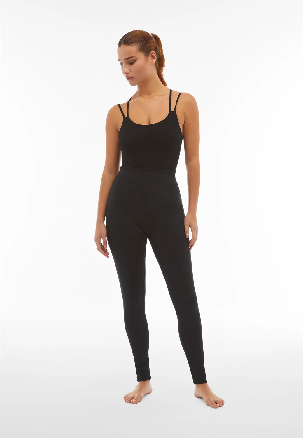 Freddy N.O.W. Skinny Bustier Hose Schwarz blickdicht