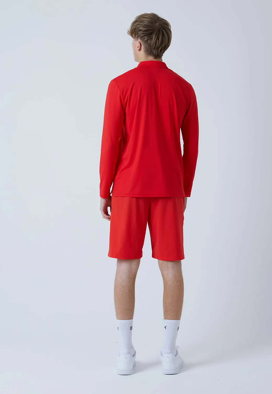SPORTKIND Tennis Poloshirt Langarm Herren atmungsaktiv