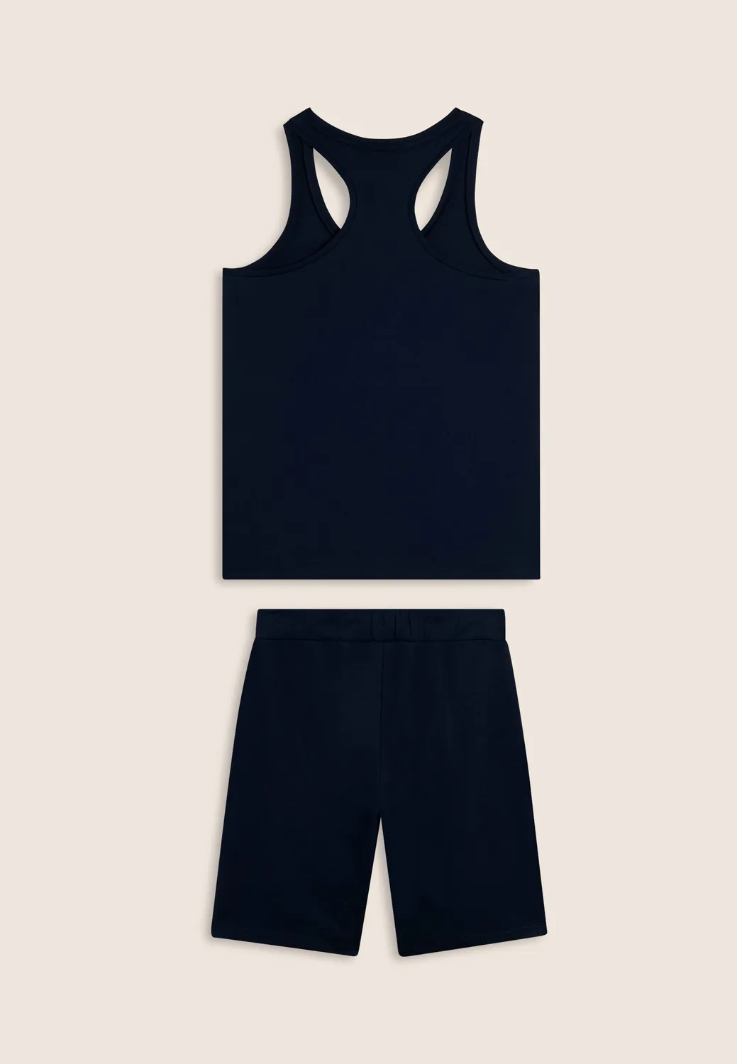 Freddy Baumwoll Sport-Set Top+Shorts Schwarz leicht