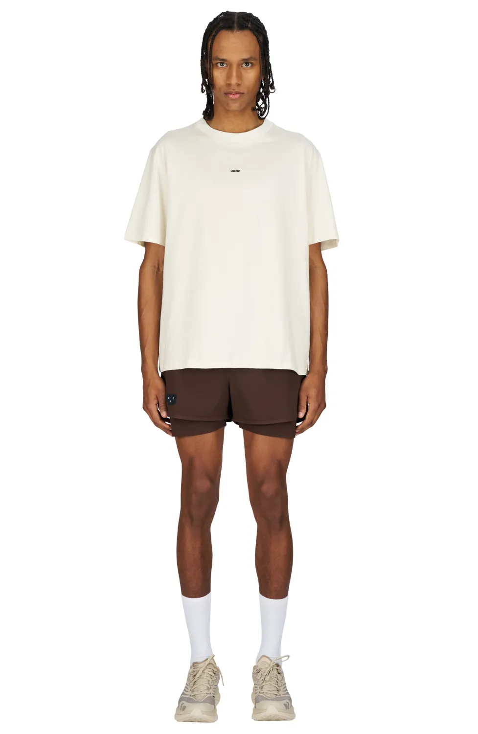UNNA Smiles Club Tee T-Shirt Vanilla White Regular Fit