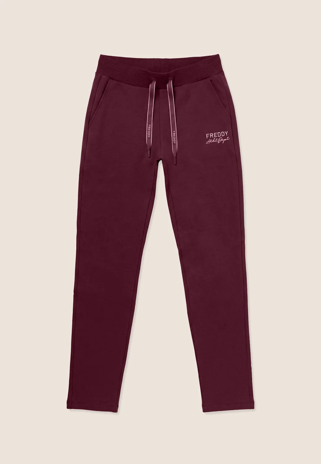 Freddy Regular Fit Sporthose Damen Schwarz Baumwoll-Fleece