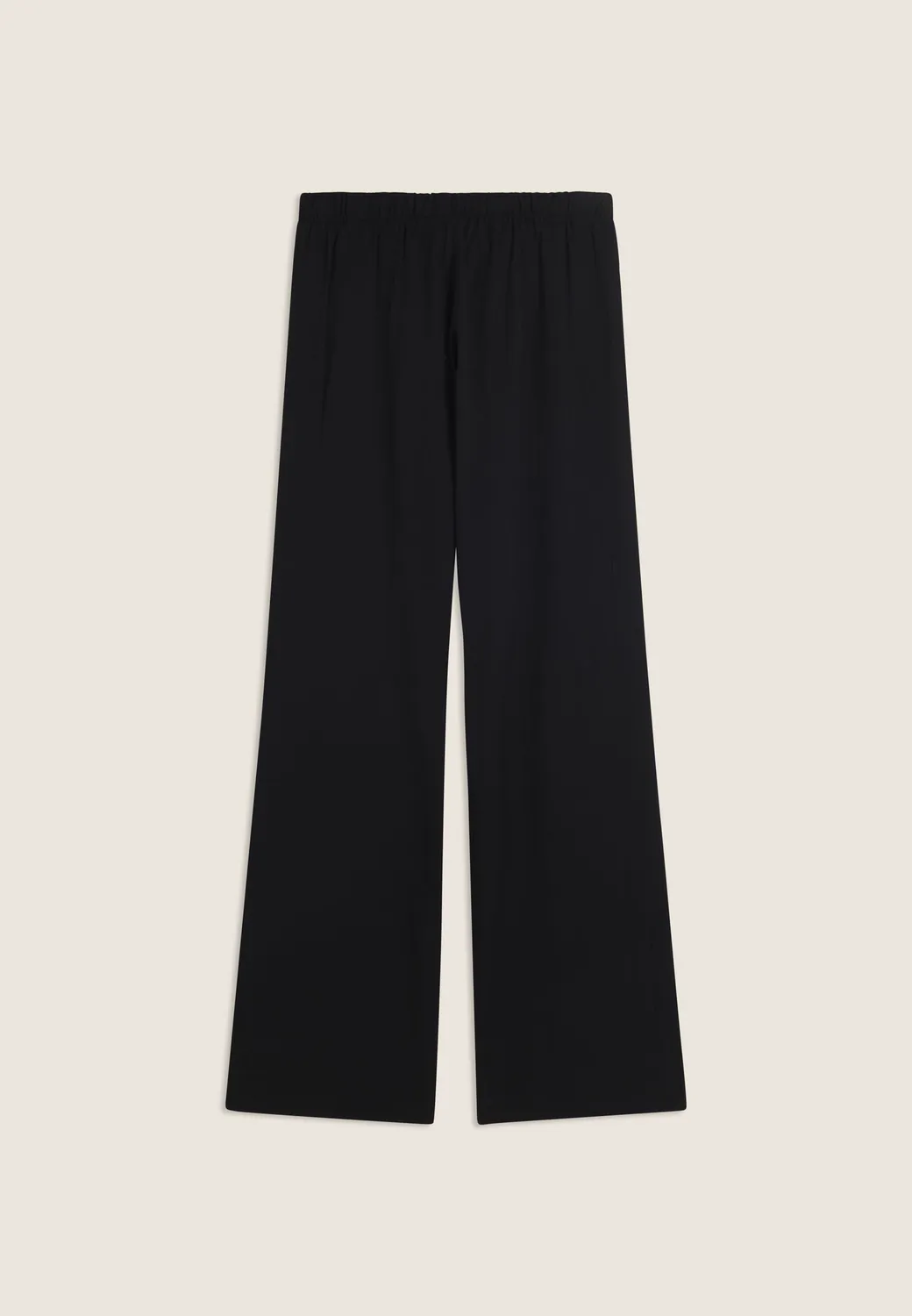 Freddy Wide-Leg Hose Damen Schwarz Crinkle Leicht
