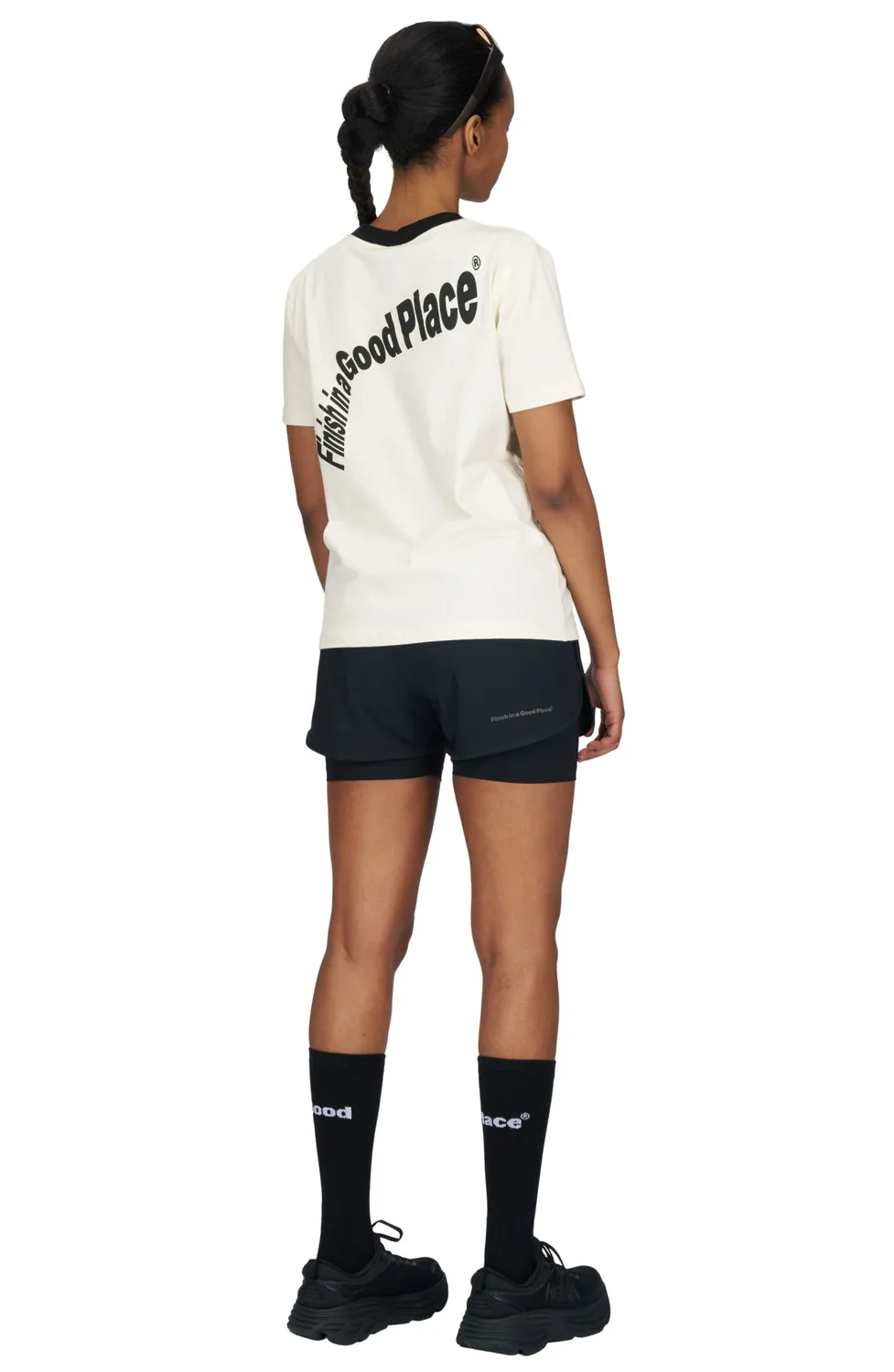 UNNA Skewed Tee W T-Shirt Vanilla White Regular Fit