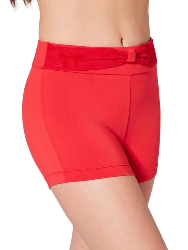 Capezio Take a Bow F12426C Tanzshorts Schwarz Mesh