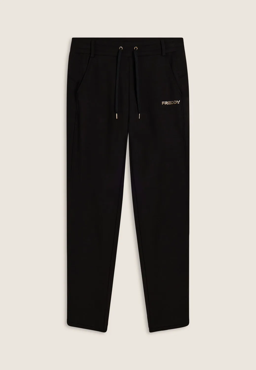Freddy Slim Fit Sporthose schwarz Seitenschlitz