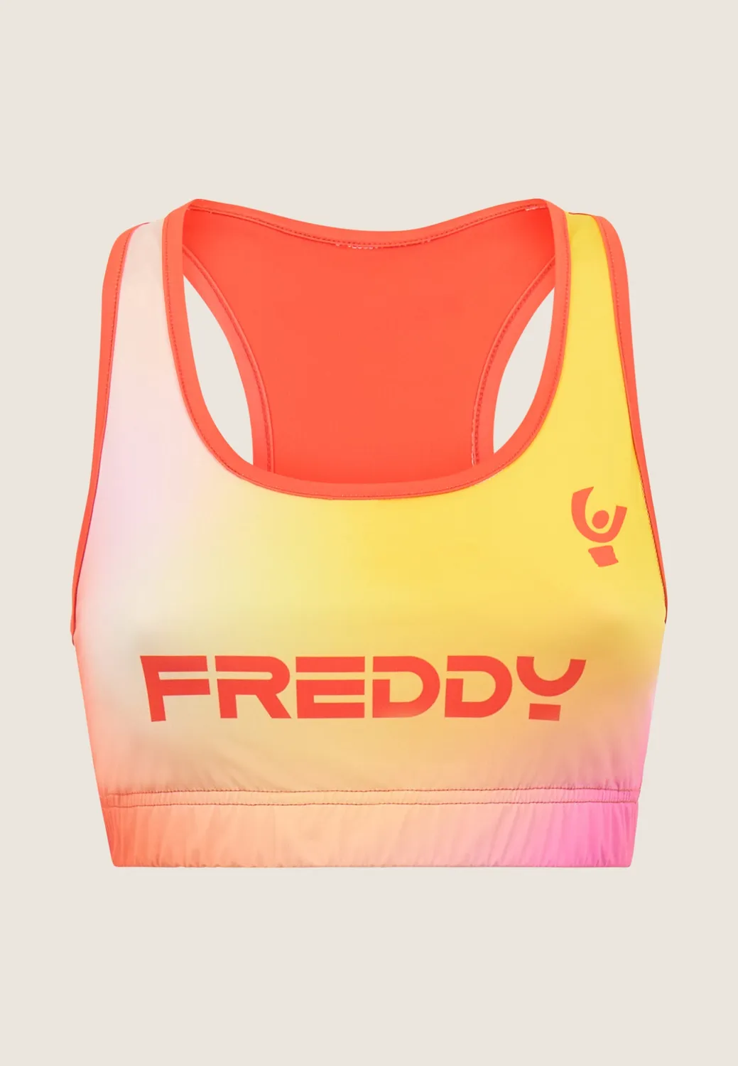 Freddy Beach Volley Top High Support Orange UPF50+