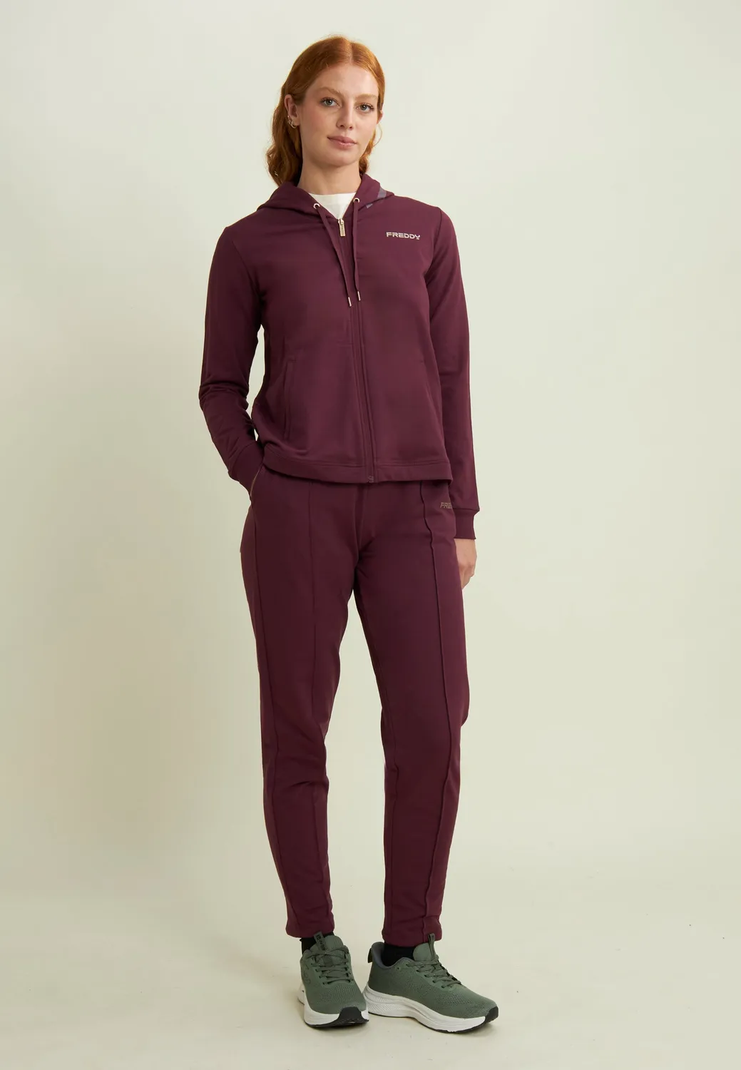 Freddy Kapuzenjacke Damen Full-Zip Saphir Reißverschluss