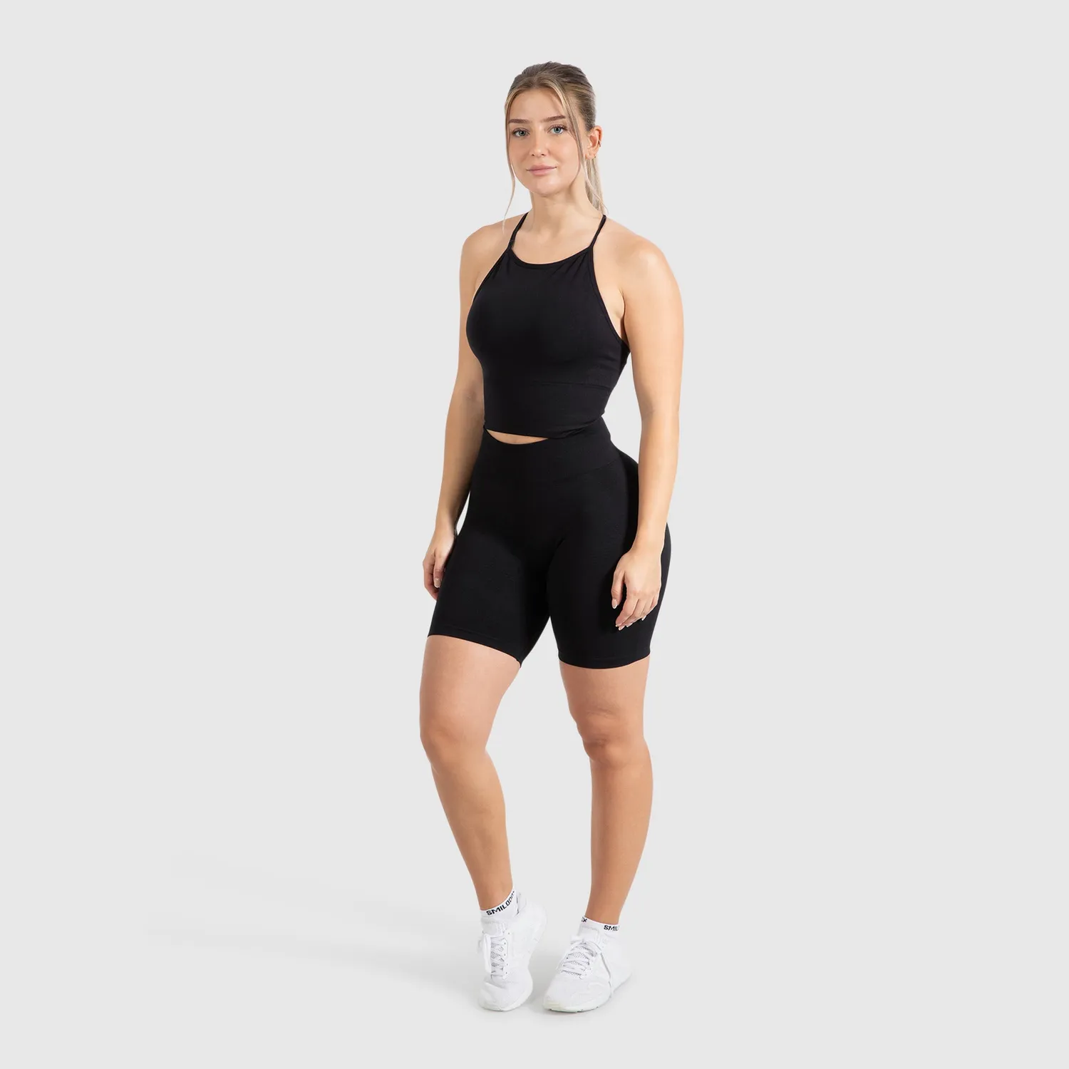Smilodox Lunara Maria Solid Top Schwarz Lang