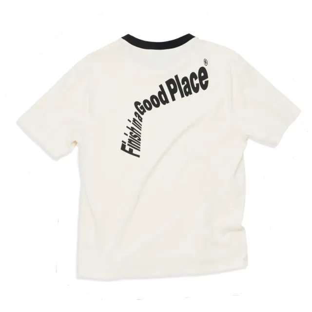 UNNA Skewed Tee W T-Shirt Vanilla White Regular Fit