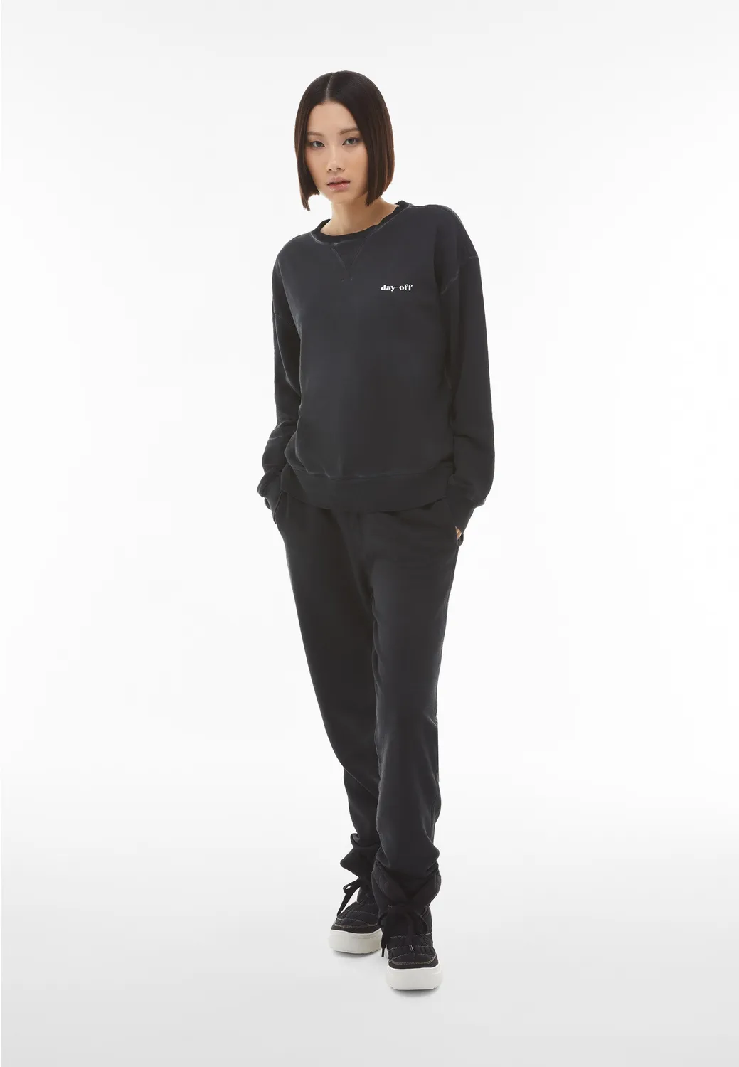 Freddy Day-Off Sweatshirt Mulberry Cold Dyed Comfort Fit