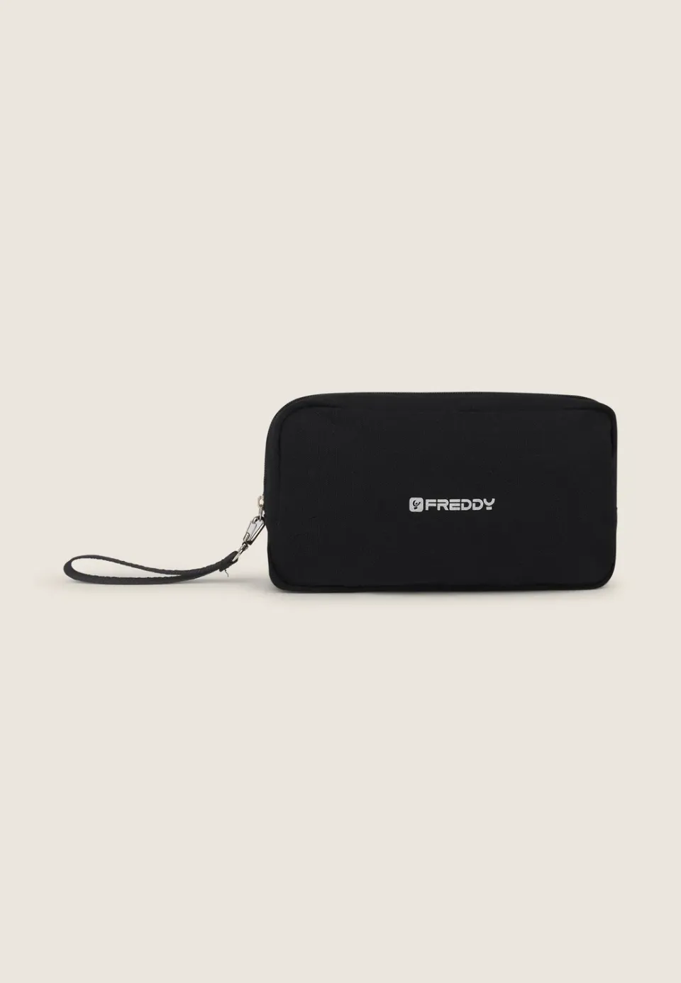 Freddy Canvas Kosmetiktasche uni schwarz