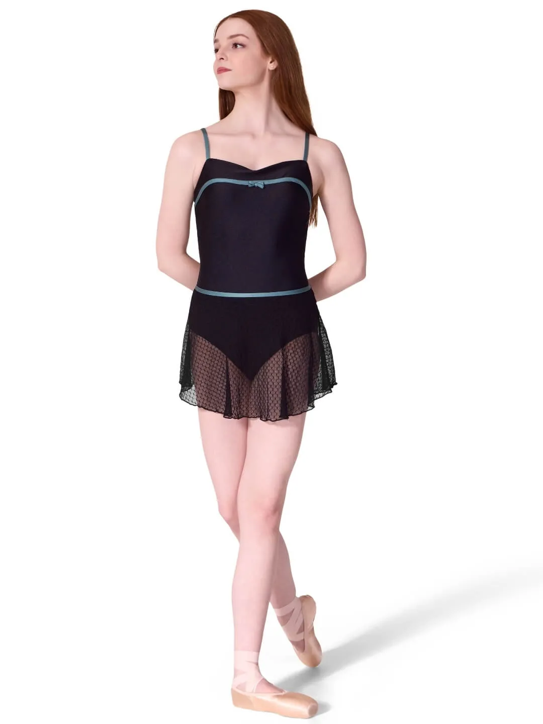 Capezio Endear F12615W Tanz-Rock Schwarz Tüll